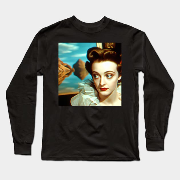 The Influence of Bette Davis Long Sleeve T-Shirt by tearbytea